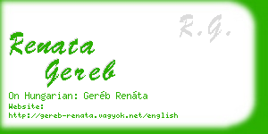 renata gereb business card