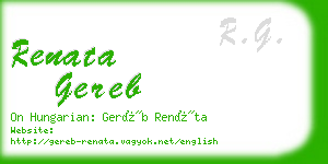 renata gereb business card